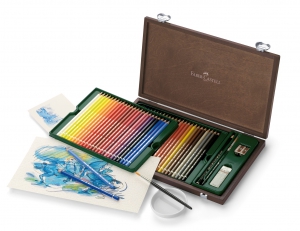 Arta si Grafica - CUTIE LEMN 48 BUC CREIOANE ACUARELA A.DURER FABER-CASTELL